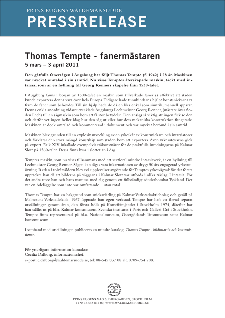 Thomas Tempte - fanermästaren 