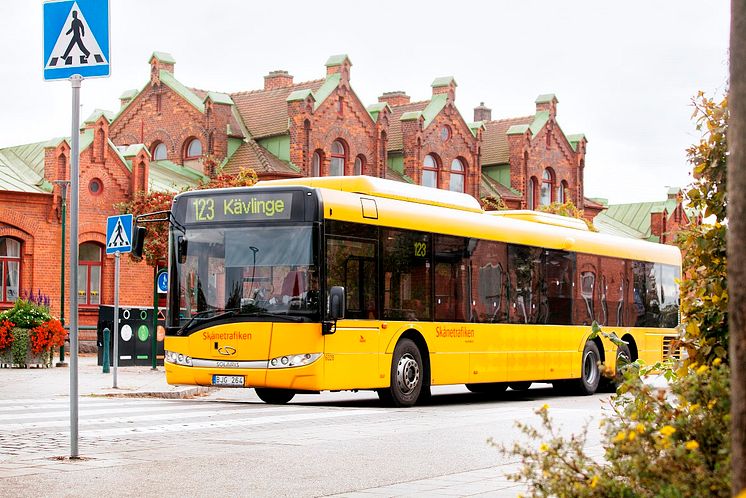 Regionbuss 123 går från Kävlinge till Lund