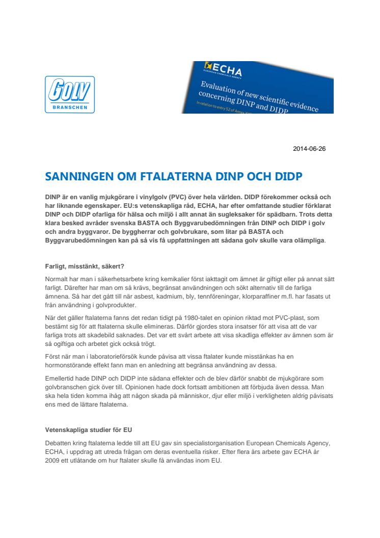 Sanningen om ftalaterna DINP och DIDP