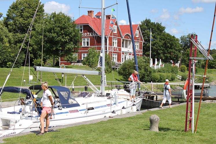 Pressbild - Göta kanal, Borensbergs sluss