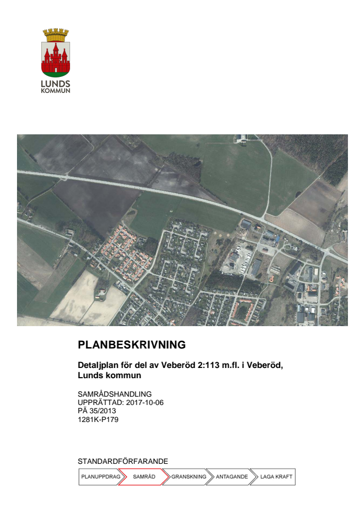 Planbeskrivning för detaljplan i Veberöd