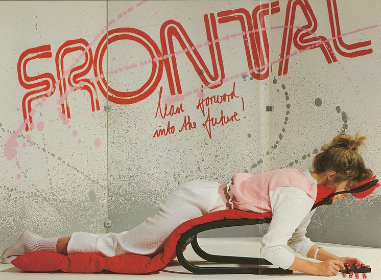 Ekstrem Ekstrøm. Møbel- og industridesign.Frontal II "hvileredskap",Tone Grimsrud, Vestlandske møbelfabrikk, 1983
