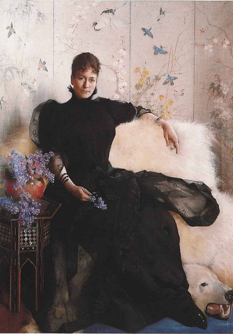 Asta Nørregaard (1853-1933) Portrett av Elisabeth Fearnley, 1892, 