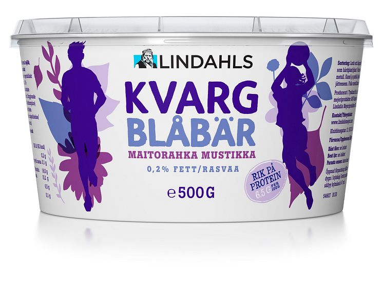 Lindahls Kvarg Blåbär 500 gram