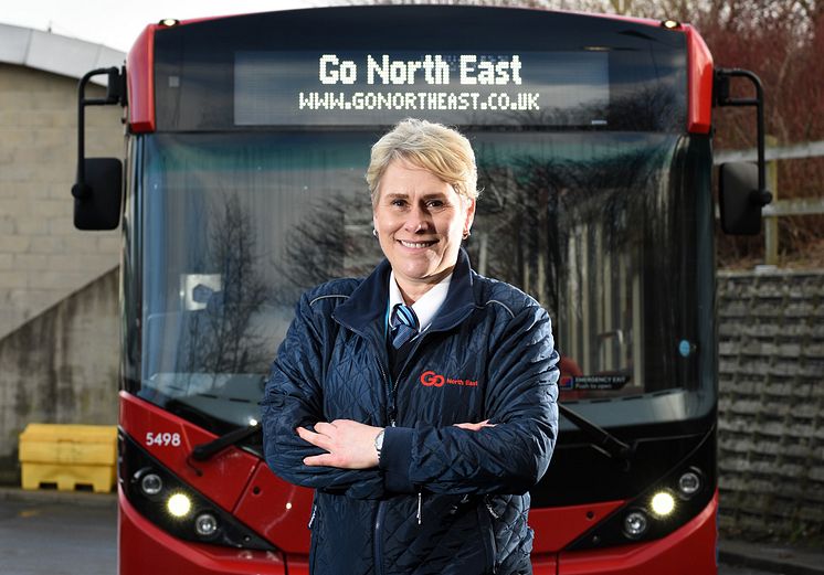  Pamela Young, a Go North East bus driver