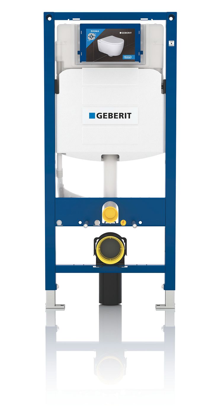 Geberit Duofix Sigma -seinä-wc-asennuselementti edestä