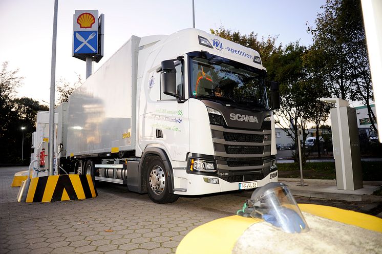 LNG Scania im Einsatz für die Spedition Westfalen-Lippe