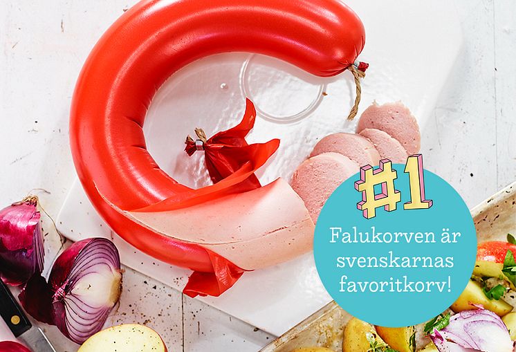 Favoritkorven Falukorv Demoskop 2023 Svenskmärkning 