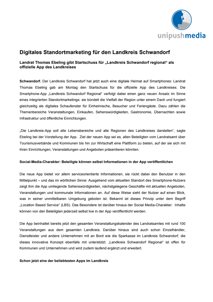 Digitales Standortmarketing für den Landkreis Schwandorf