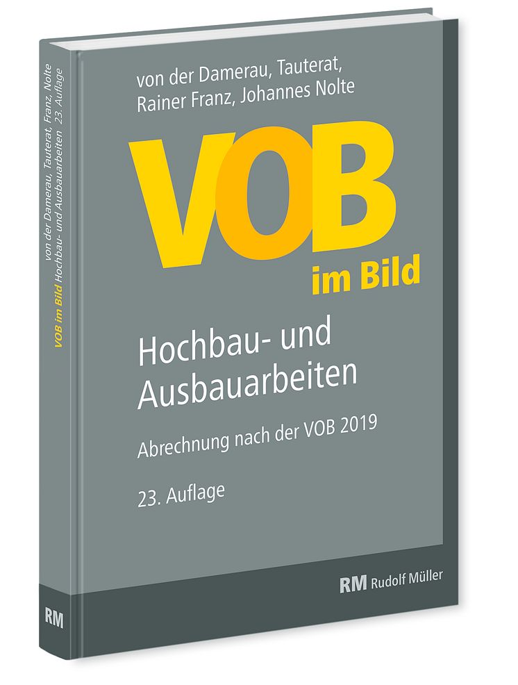 VOB im Bild Hochbau- und Ausbauarbeiten, 23. Auflage (3D/tif)