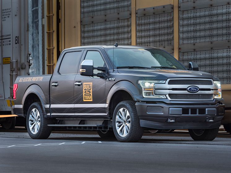 En prototypmodell av helt eldrivna Ford F-150