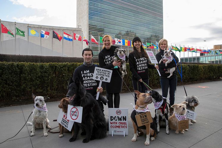 The Body Shop i djurprotest vid FN