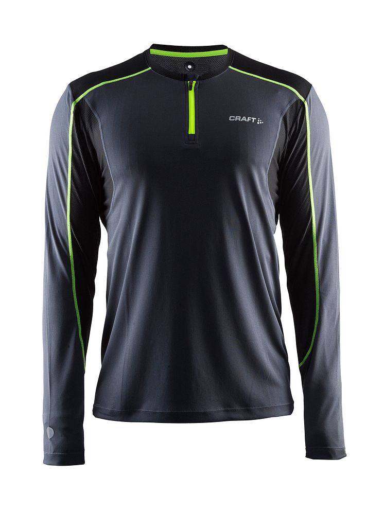 Devotion long sleeve shirt (men) i färgen asphalt/black/flumino