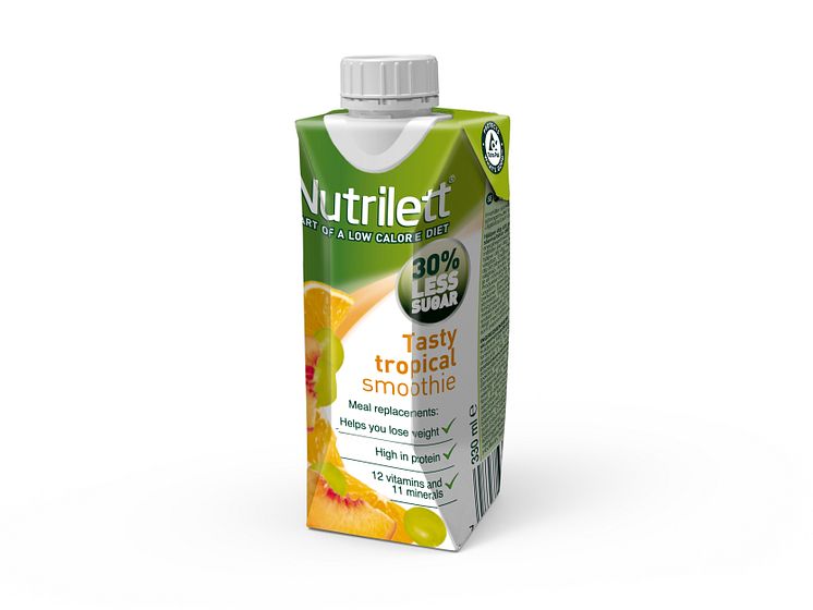 Nutrilett Tasty Tropical Less sugar smoothie