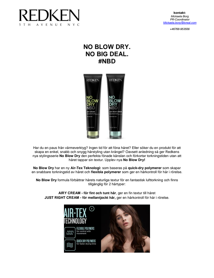 Redken - No Blow Dry