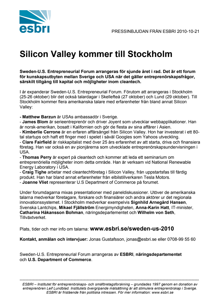 Silicon Valley kommer till Stockholm