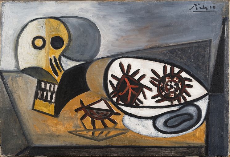 Pablo Picasso, Hodeskalle og kråkeboller, 1947.