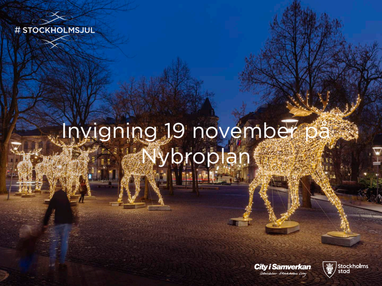 Nu på lördag tänds 710 708 energismarta juleljus i Stockholm City