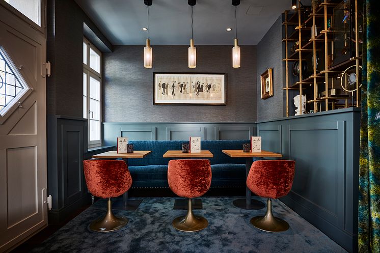 Seating at Spedition Hotel, Thun, Switzerland - hotel design by Stylt
