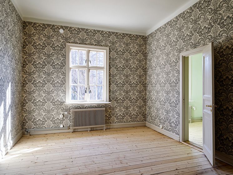 Lärjeholms Gård - tidstypisk tapet