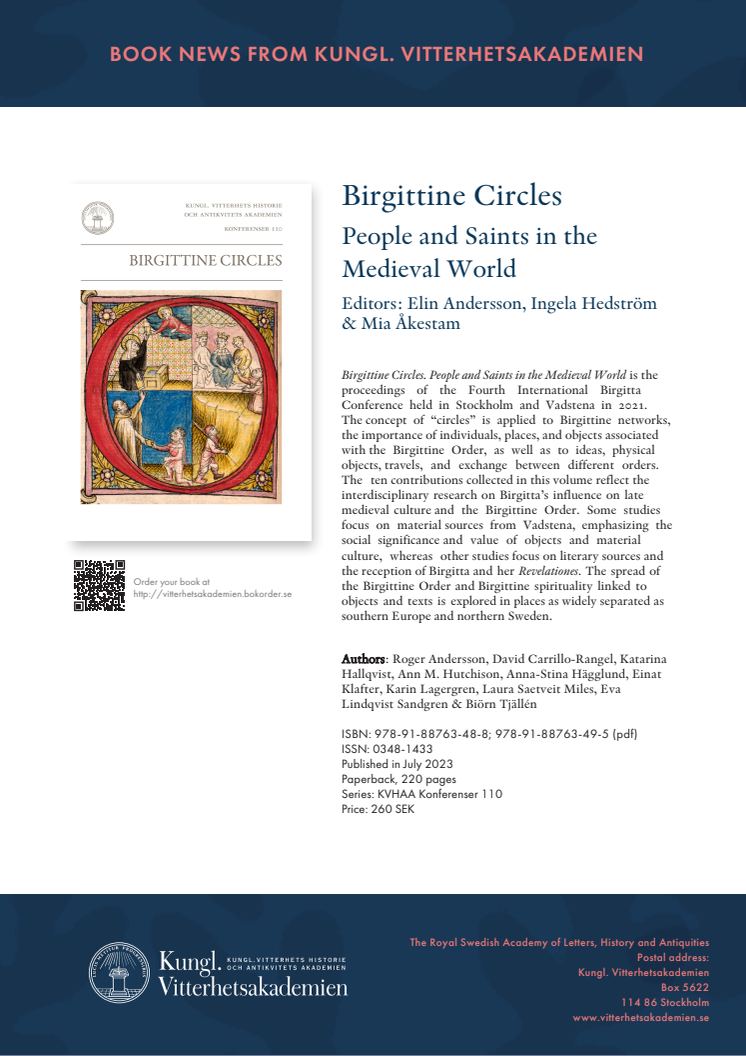 Book News Birgittine Circles 2023