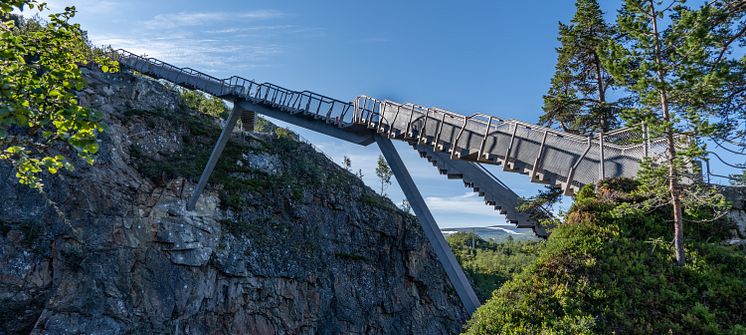 Vøringsfossen. Staircase bridge. Harald Chritian Eiken - vmproduksjon.no