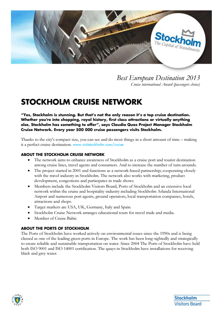Stockholm Cruise Network