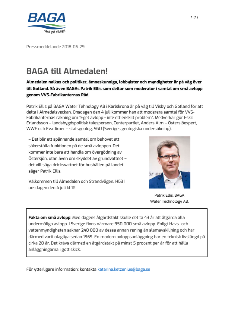 BAGA till Almedalen!