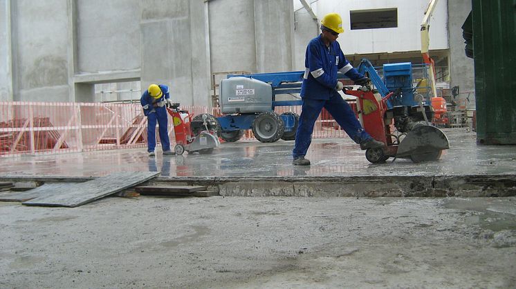 Husqvarnas maskiner renoverar OS-arenan i Brasilien