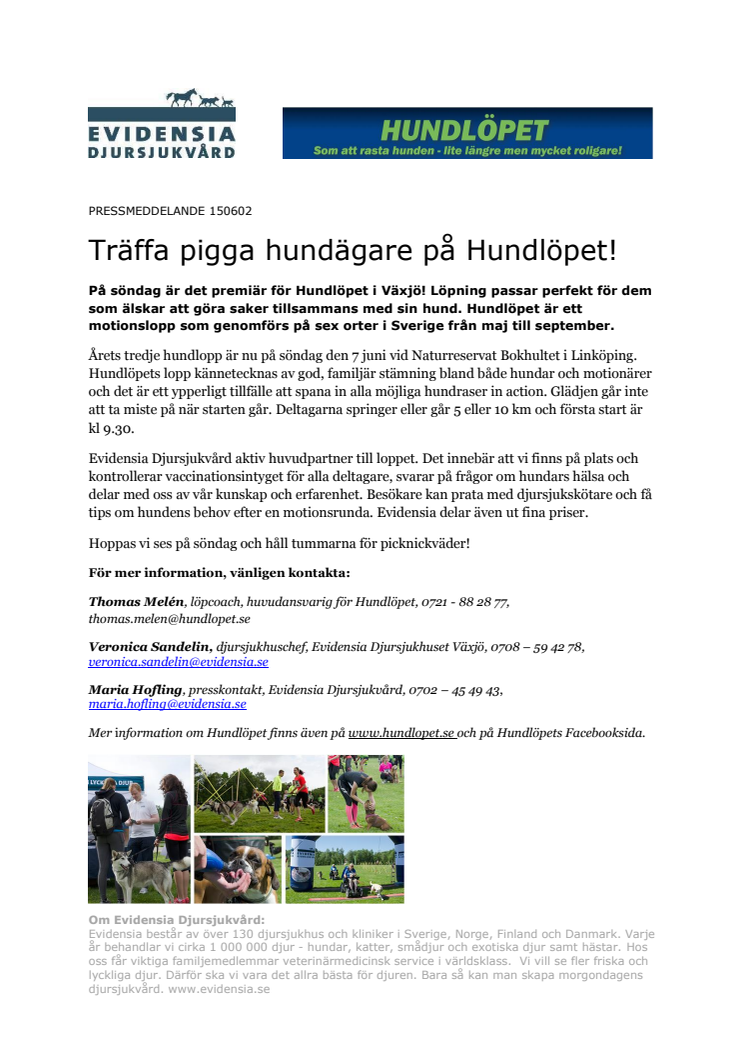 Hundlöpet för första gången i Växjö