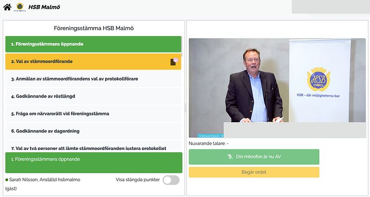 HSB Malmös stämma 2020