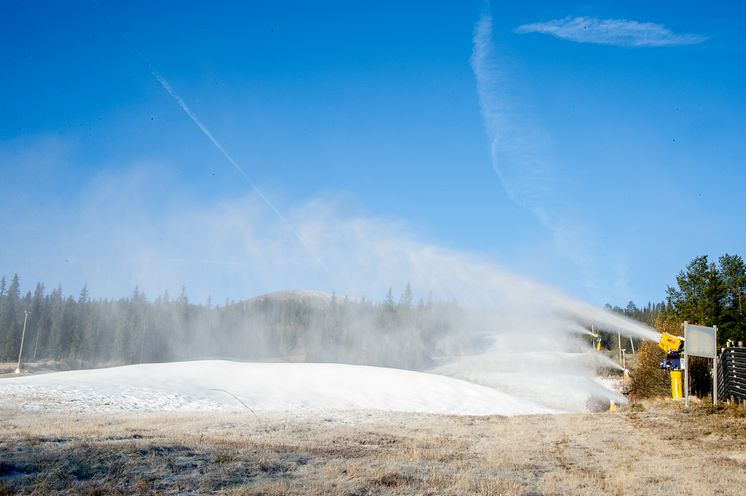 Snökanon Trysil 21 oktober 2013