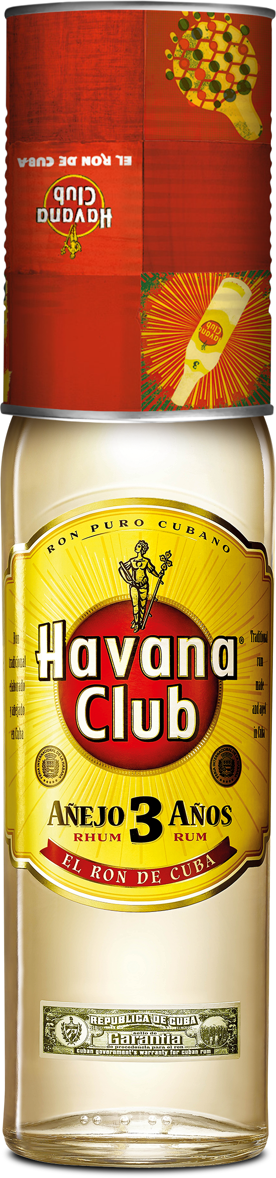 Havana Club 3 Años mit Tin Cup