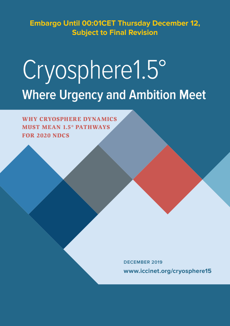 The “Cryosphere1.5° Report”