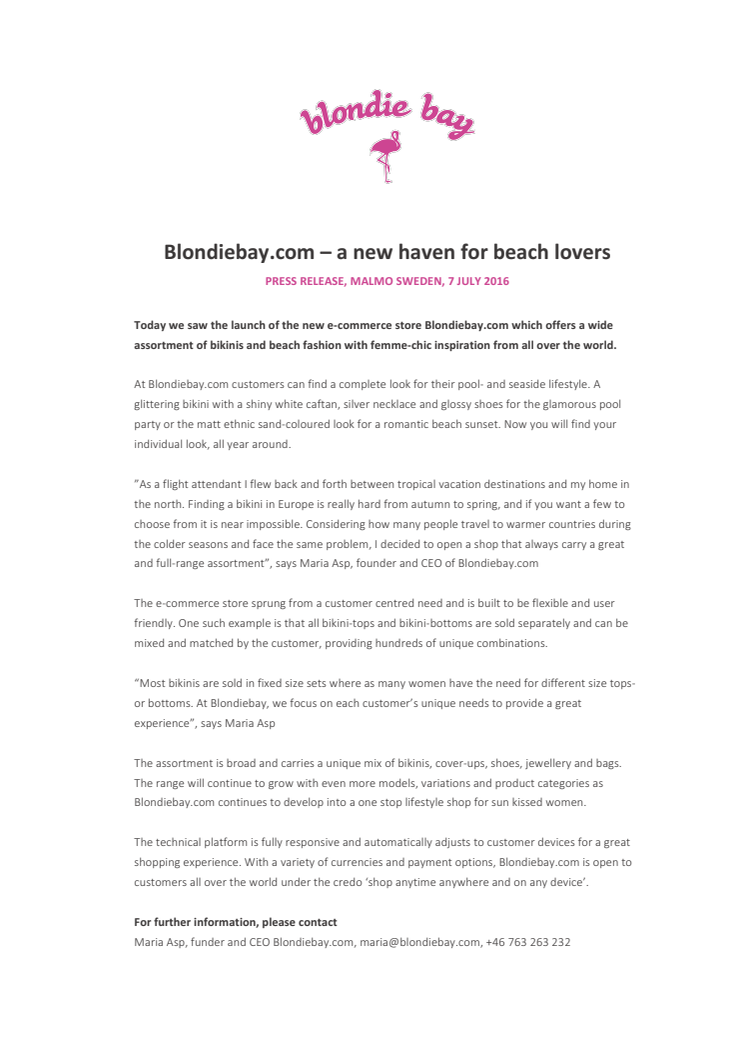 Blondiebay.com – a new haven for beach lovers