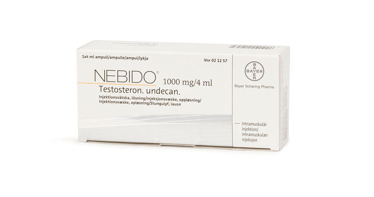 Nebido – receptbelagd behandling av testosteronbrist