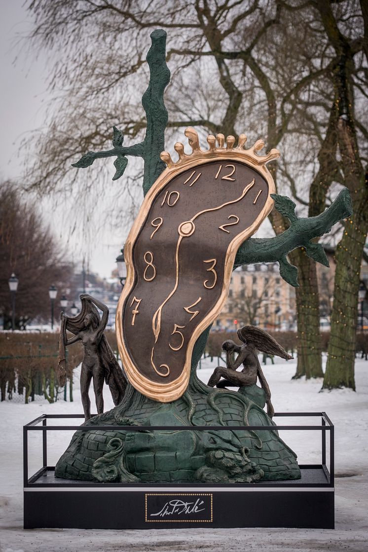 Persistence of Memory by Salvador Dalí at Kungsträdgården in Stockholm