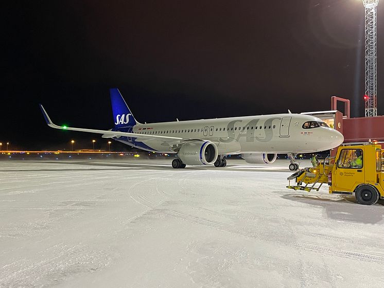 SAS plan på LLA i samband med London LHR premiär 221209