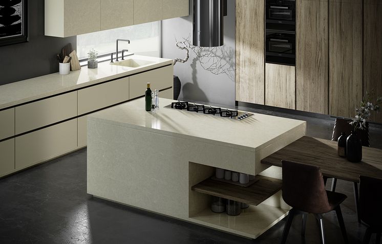 Silestone Silken Pearl Kitchen 2