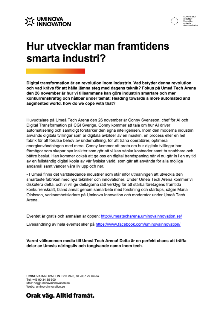 Hur utvecklar man framtidens smarta industri?