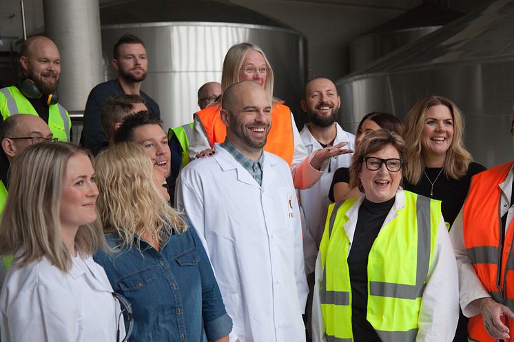 Medverkande anställda på bryggeriet i Falkenberg