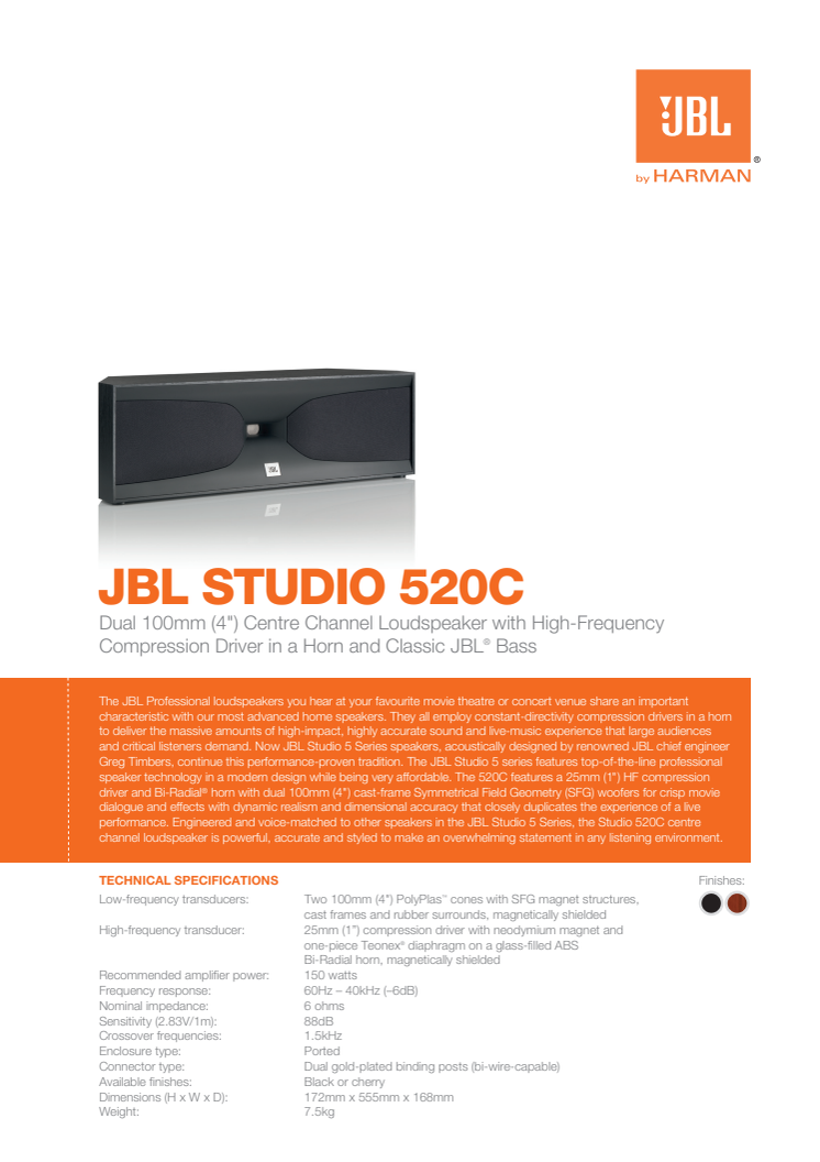 JBL Studio 520C