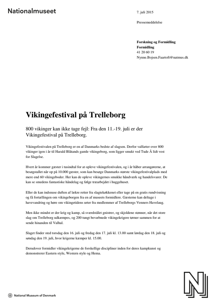 Vikingefestival på Trelleborg