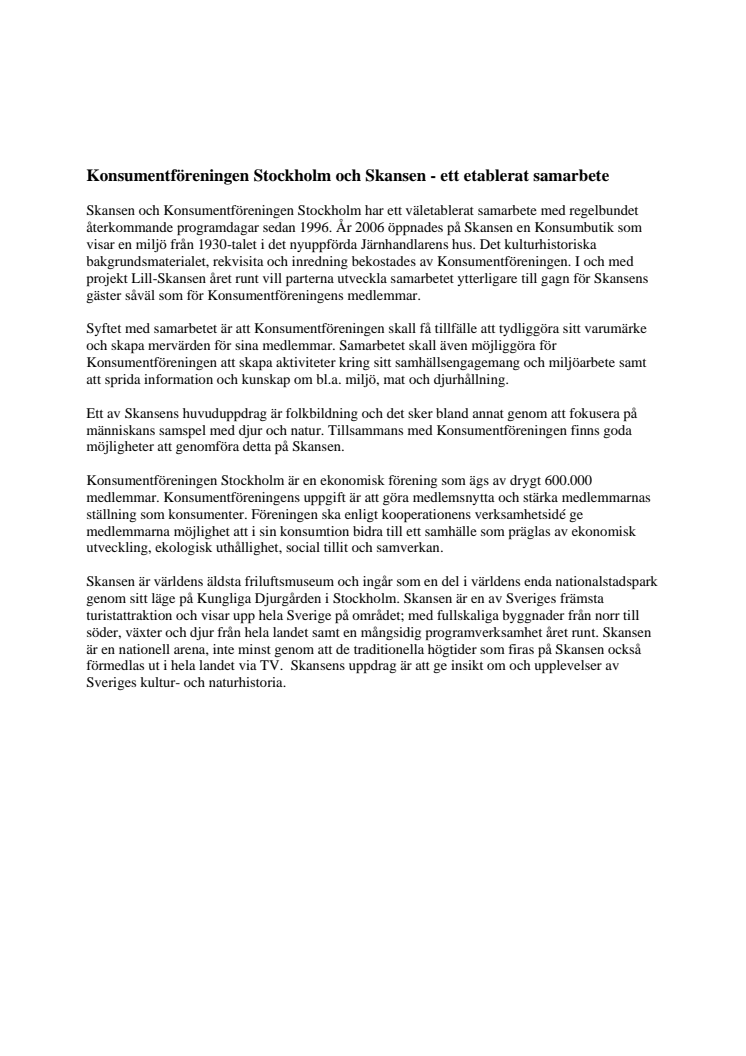 Största kultursponsoratet går till Lill-Skansen 