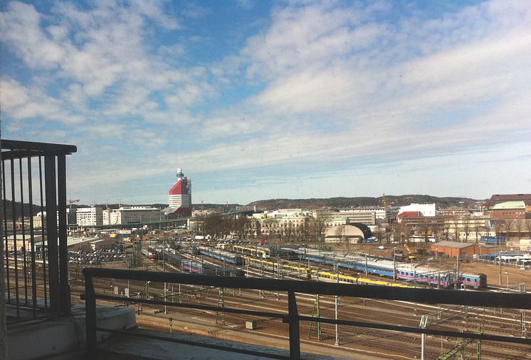 Utsikt från Trivectors nya kontor i Göteborg