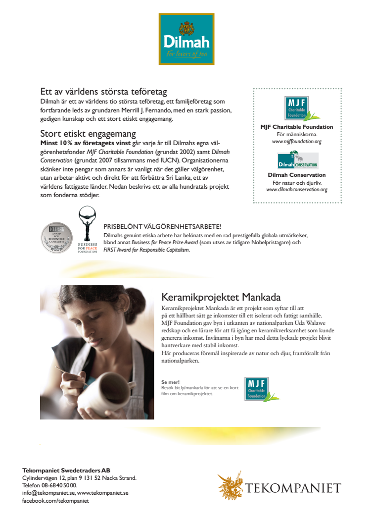 Dilmah Organic - Naturens smak