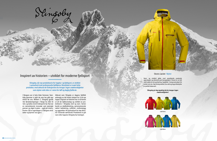 Produktinfo – Bergans nye Slingsby-serie