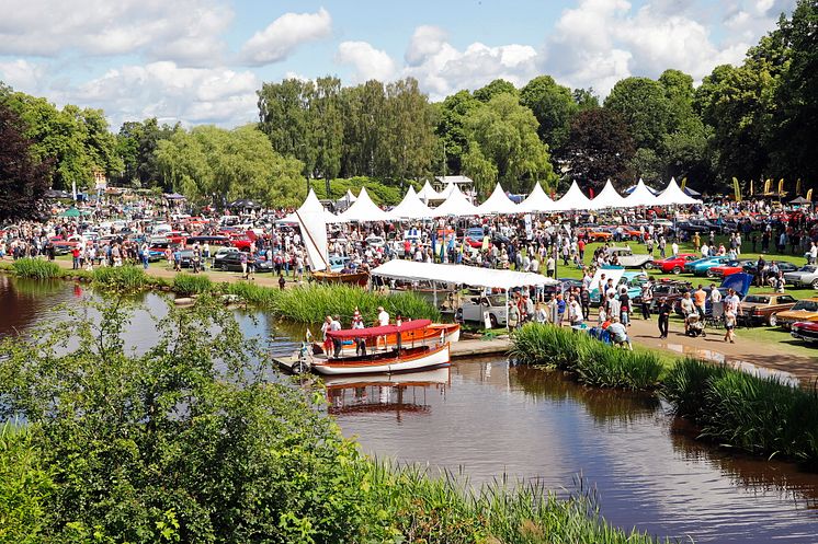 Nostalgia Festival i Ronneby Brunnspark Översiktsbild