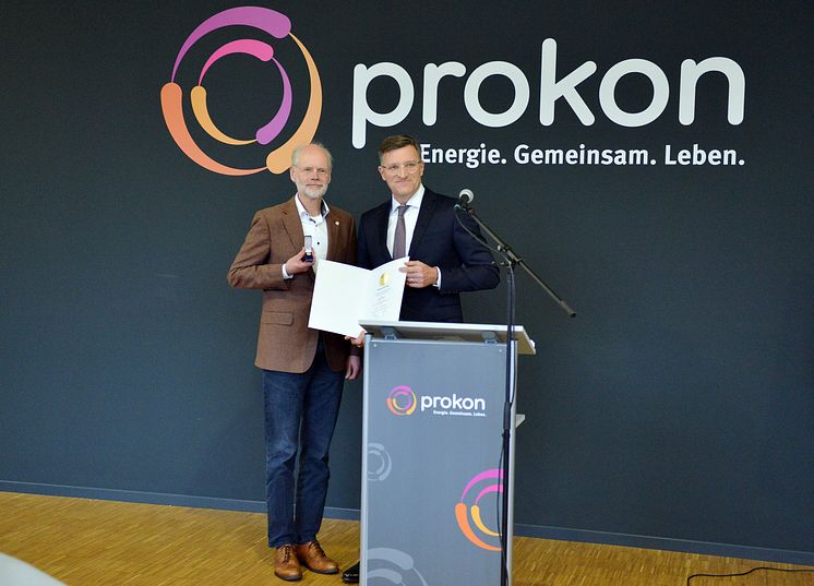 Verleihung Goldene Ehrennadel Andreas Neukirch (Prokon)