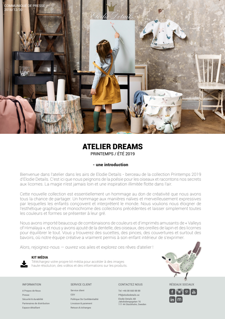 FR - Pressrelease Atelier Dreams